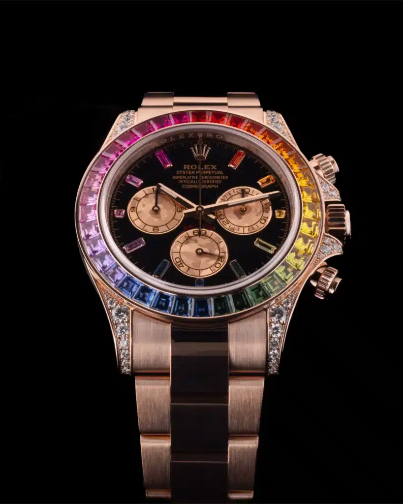 Rolex Daytona Rainbow with multicolored Diamonds