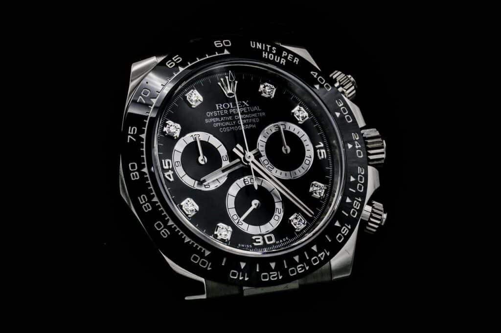 Rolex Daytona with sleek black dial